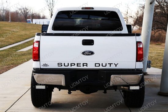 ford f250 f350 dual led light bars w rear bumper mount wiring f250 rear bumper lights