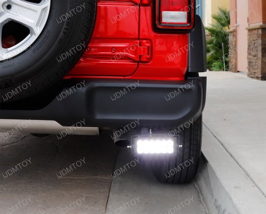 Dual Led Light Bars W Rear Bumper Mount Wiring For Jeep Wrangler Jk Jl