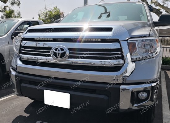 72W CREE LED Front Grille Light Bar Kit For 14 17 Toyota Tundra