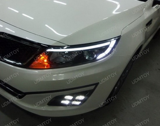 14 Up Kia Optima Oem Style Led Daytime Running Lights For Fog Lamps 2017 Up Kia Optima K5 Led Daytime Running Lights