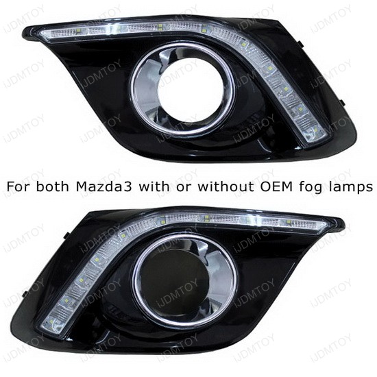 2014up Mazda 3 OEM Fit 10W LED Daytime Running Light Kit