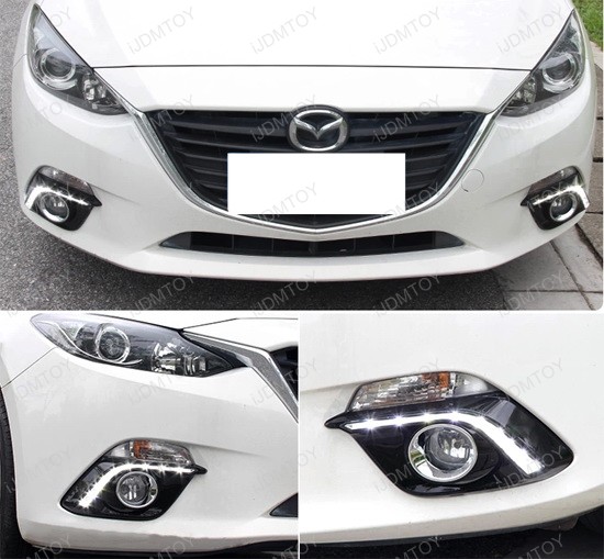 2014up Mazda 3 OEM Fit 10W LED Daytime Running Light Kit