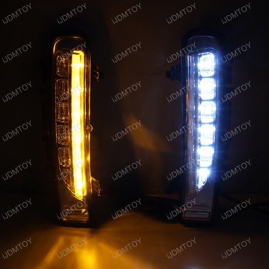 Ford Edge White Amber Switchback High Power Daytime Running Lights