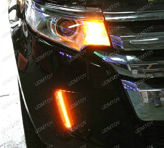 Ford Edge White Amber Switchback High Power Daytime Running Lights