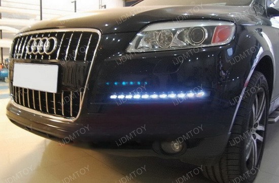 audi q7 oem fit led daytime running drl lights led day how to turn off daytime running lights on mitsubishi asx