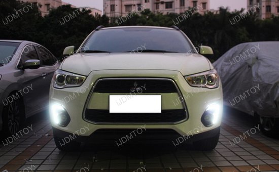 high power daytime running lights for mitsubishi outlander how to install xenon led lights
