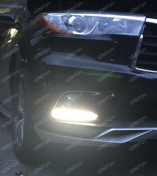 Toyota Highlander High Power LED Fog Lights Daytime DRL Kit