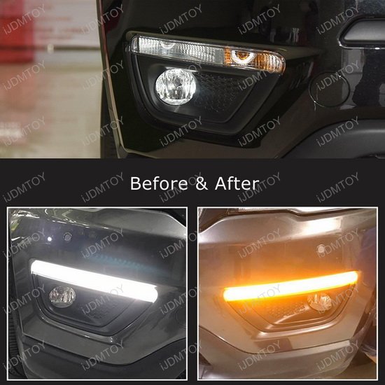 2017up Jeep Compass LED Daytime Running Lights Turn Signal Lamps
