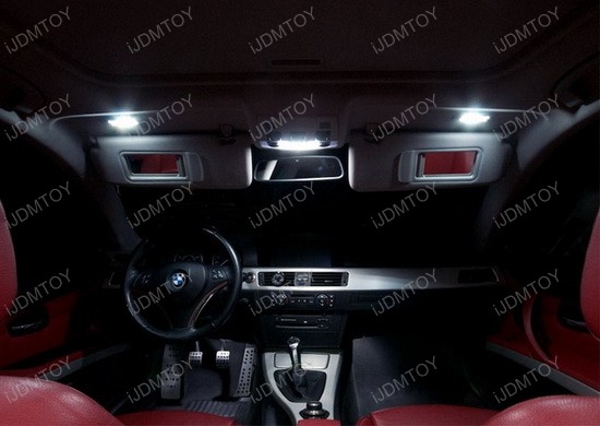 Xenon White Error Free LED Vanity Mirror Lights For BMW 3 5 Series X1 X3 X5 X6 eBay