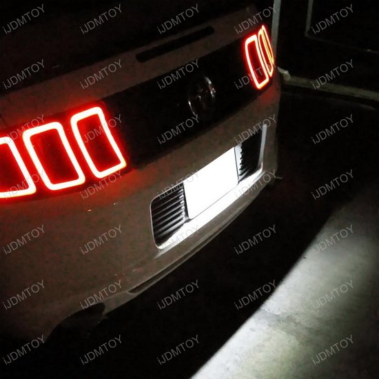 Ford Mustang Flex Focus Exact Fit LED License Plate Light Lamps