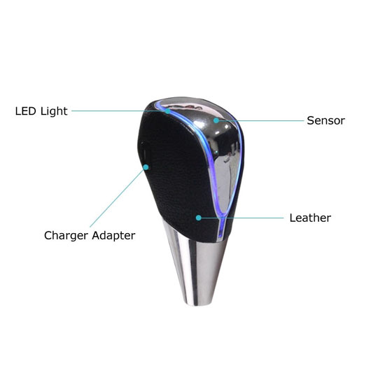 Touch Activated RGB LED Light 110mm Universal Shift Knob Fit Lexus