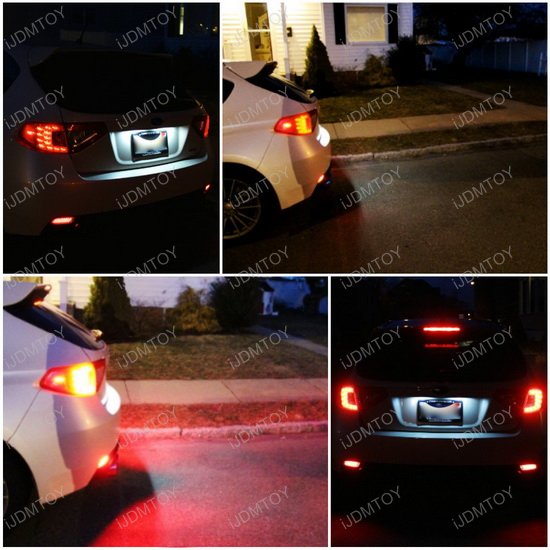 Subaru Impreza WRX STi LED Bumper Reflectors For Tail Brake Lights