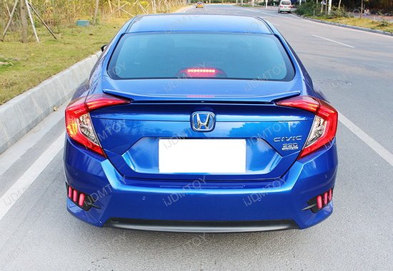 16+ Honda Civic Sedan LED Bumper Reflector Rear Fog Light Kit 16+ Honda Civic Sedan LED Bumper Reflector Rear Fog Light Kit