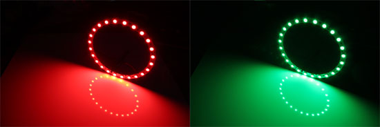 Hyundai Genesis Coupe RBG LED Angel Eye Halo Rings