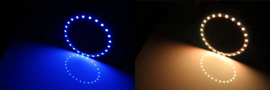 Hyundai Genesis Coupe RBG LED Angel Eye Halo Rings