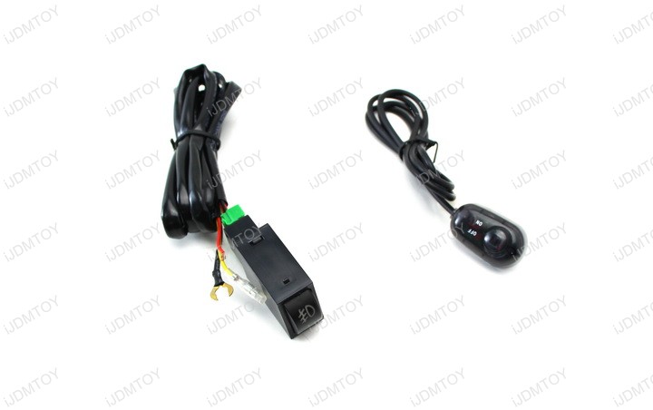 Toyota 86 Style Halogen Fog Light Lamp Kit Relay Wiring Harness Button Switch