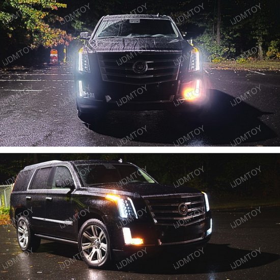 Cadillac Escalade LED Front Turn Signal & LED License Plate Lamps