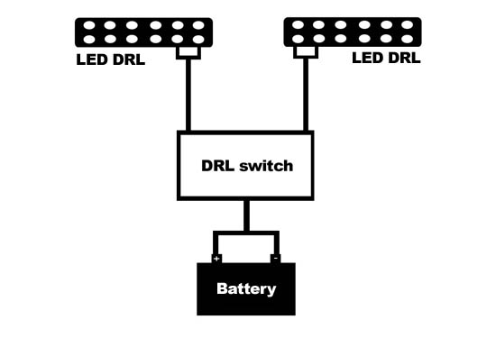 LED Daytime Running Light Auto On/Off Switch