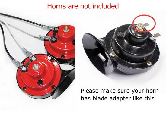 12V Horn Wiring Harness Relay Kit For Car Truck Grille Mount Blast Tone