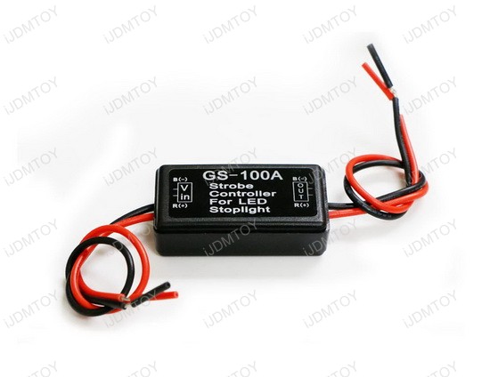 12V GS-100A LED Brake Stop Light Strobe Flash Module Controller Box