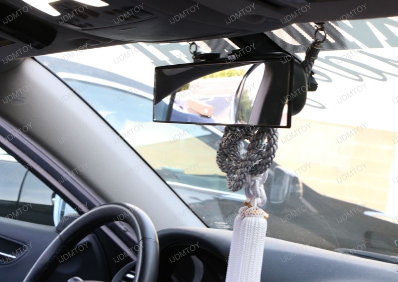 Rear View Mirror 300 mm Blue Tinted Interior Rearview Mirror Wide Car Convex Mirror and Blind Spot Mirrors Round Convex Rear View Mirrors for Most Cars Vehicles