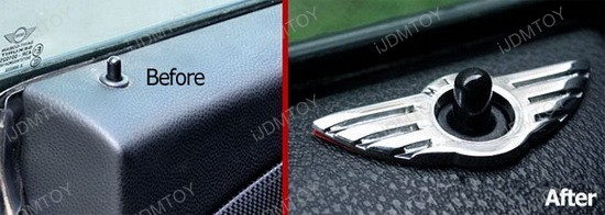 MINI Cooper Union Jack Style Door Lock Deco