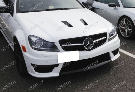 No drill license plate holder mercedes