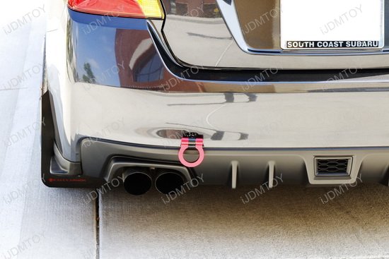 Sports Red Track Racing Style CNC Aluminum Tow Hook For 15 ...