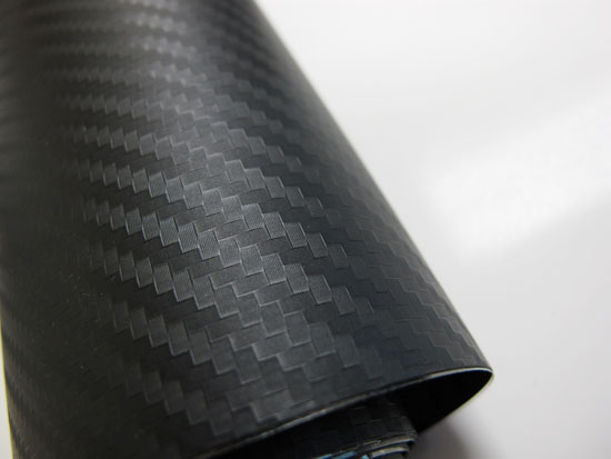 3D Twill Weave Style Dry Black Carbon Fiber Vinyl Sheet