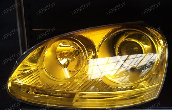 JDM Yellow Headlights Fog Lights Vinyl