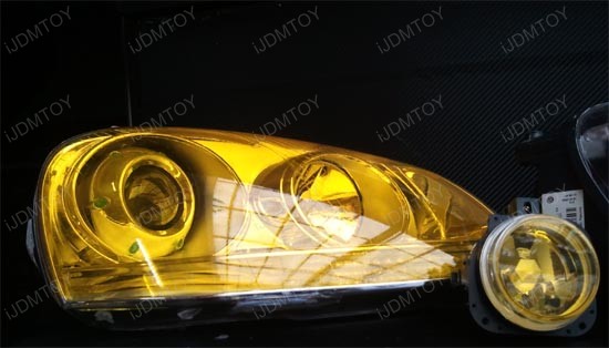 JDM Yellow Headlights Fog Lights Vinyl