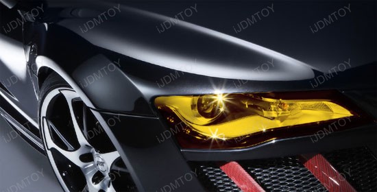 JDM Yellow Headlights Fog Lights Vinyl