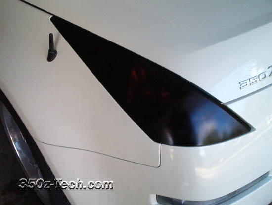 How to make matte blackout tail light vinyl glossy