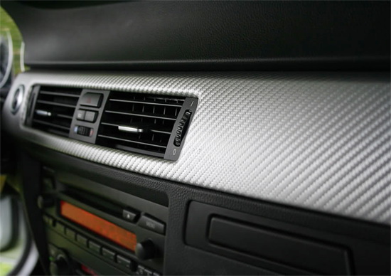 Silver 3M Di-Noc Style Carbon Fiber Sheet