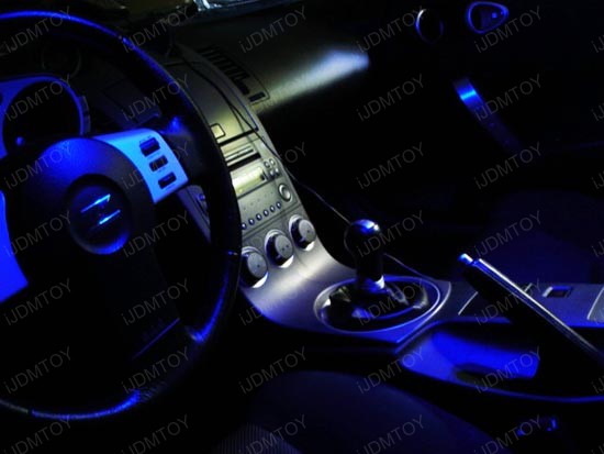 JDM Xenon White or Ultra Blue 360-Degree Shine 5-SMD 5050 T10 LED Wedge Light Bulbs for 168 194 921 2825