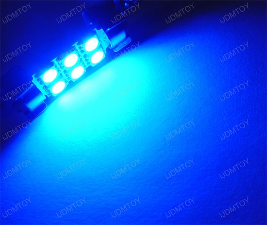 6-SMD 578 D42mm Festoon Map Dome LED Bulbs 