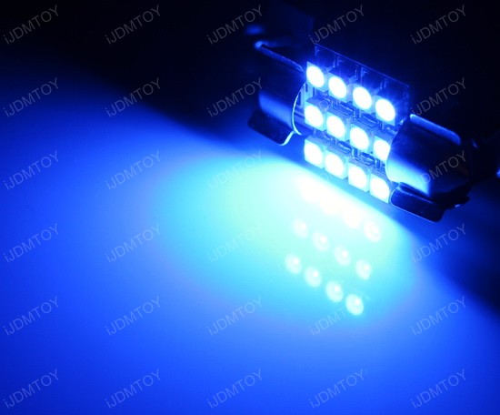 12-SMD 1210 D31mm DE3175 LED Bulbs
