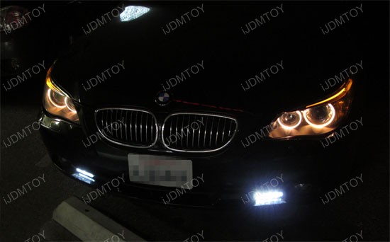 4-LED Xenon White Daytime Running Lights DRL