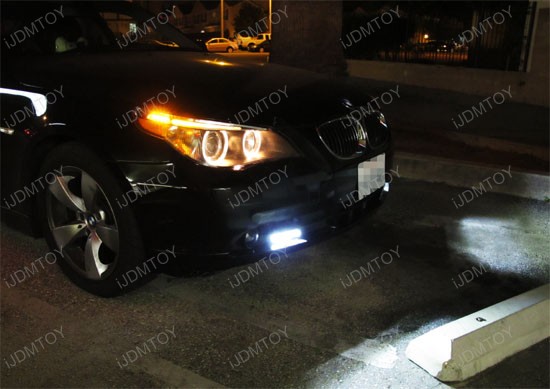 4-LED Xenon White Daytime Running Lights DRL