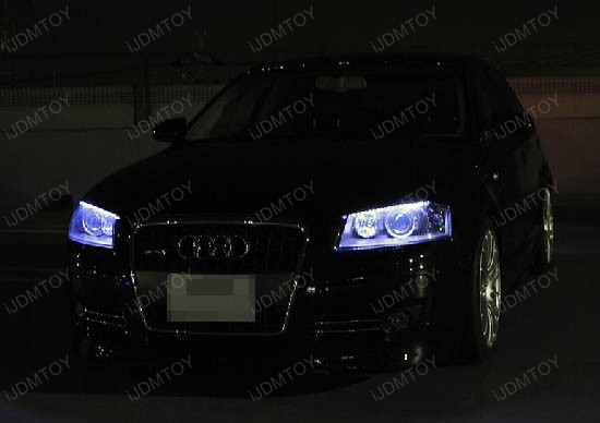 JDM Audi A5 Q7 Style Xenon White Side Shine 48-LED Flexible LED Strip Lights For Headlight Lamps