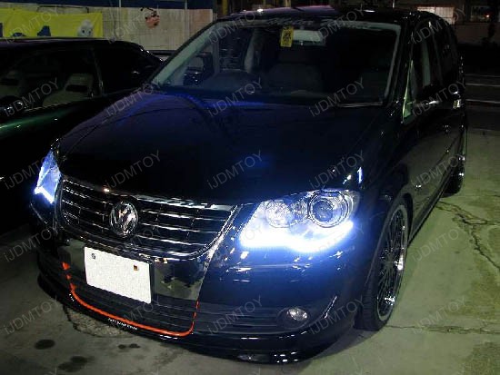 JDM Audi A5 Q7 Style Xenon White Side Shine 48-LED Flexible LED Strip Lights For Headlight Lamps