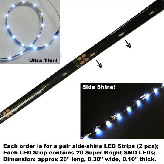 Audi A5 R8 Style LED Daytime Running Strip Lights, LED Tagfahrlicht