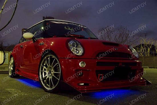 4PC 7 Color LED Underbody Under Car Lights Kit + Remote  