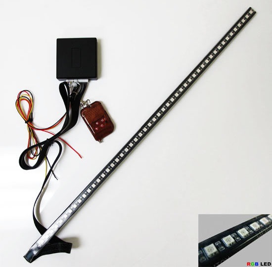 48 RGB 7-Color LED Scanner Strip Lighting Kit