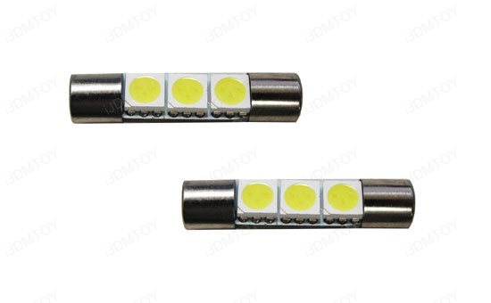 D29mm F30-WHP 6614F Vanity Mirror 3-SMD LED Bulbs