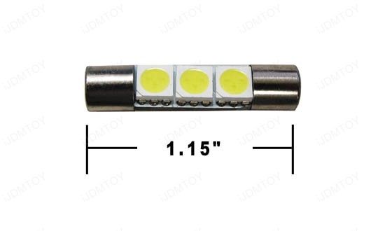 D29mm F30-WHP 6614F Vanity Mirror 3-SMD LED Bulbs