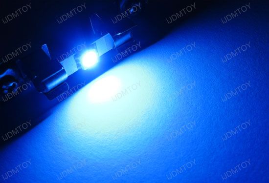 JDM D29mm Sunvisor No. TS-14V1CP Sun Visor Vanity Mirror LED light bulbs