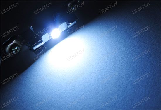 JDM D29mm Sunvisor No. TS-14V1CP Sun Visor Vanity Mirror LED light bulbs