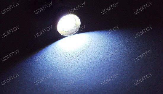 JDM Xenon White or Ultra Blue 1.5W 3-Cell High Power T10 Wedge Light LED Bulbs for W5W, 2825, 168, 194, etc