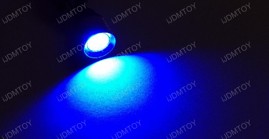 JDM Xenon White or Ultra Blue 1.5W 3-Cell High Power T10 Wedge Light LED Bulbs for W5W, 2825, 168, 194, etc